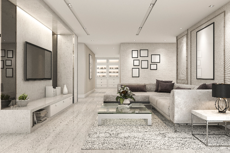 living room vitrified tile